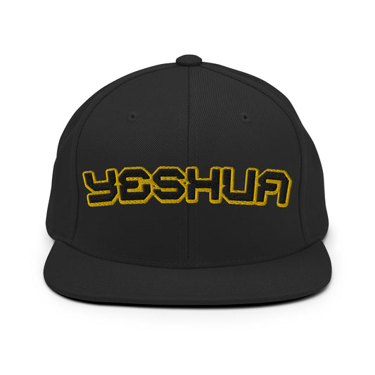 Yeshua Yellow Black Snapback Hat